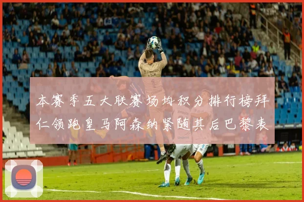 本赛季五大联赛场均积分排行榜拜仁领跑皇马阿森纳紧随其后巴黎表现不佳排第十二